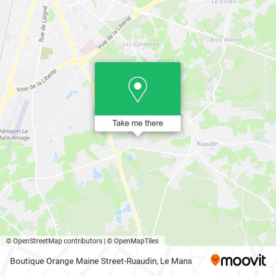 Boutique Orange Maine Street-Ruaudin map