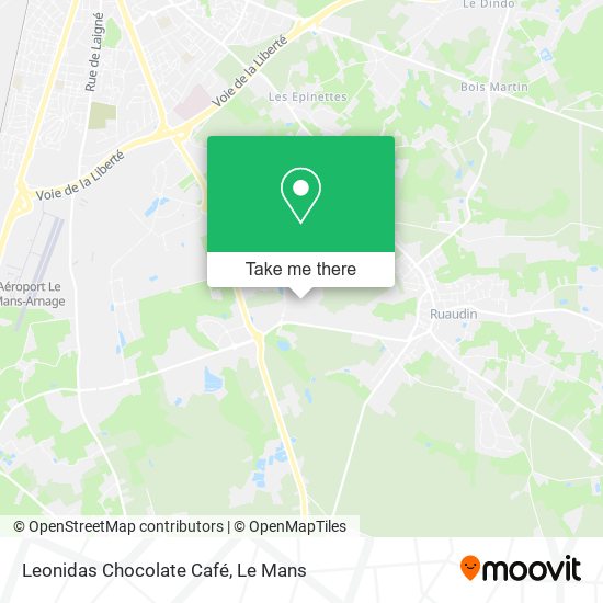 Leonidas Chocolate Café map