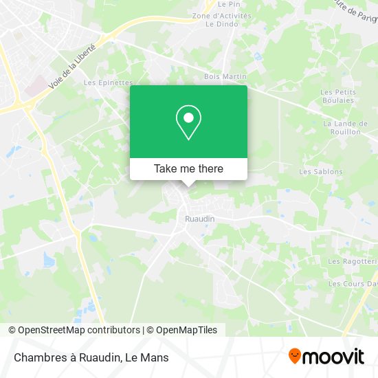 Chambres à Ruaudin map