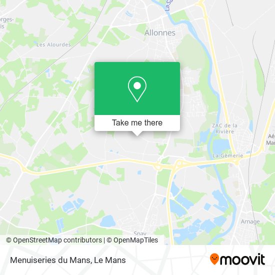 Menuiseries du Mans map