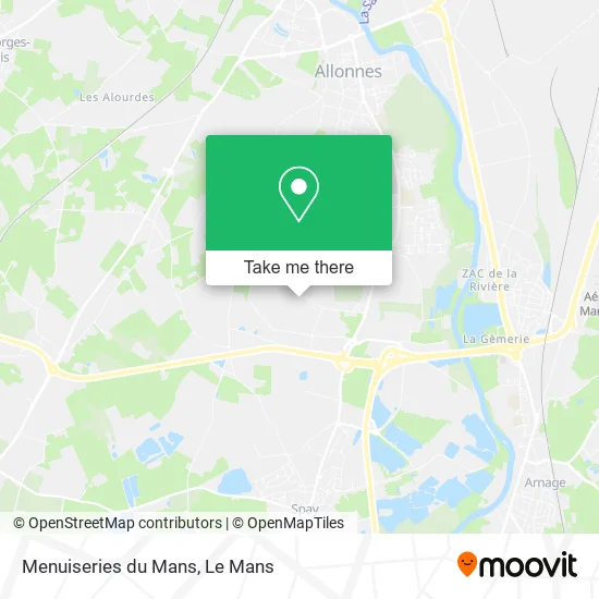 Menuiseries du Mans map