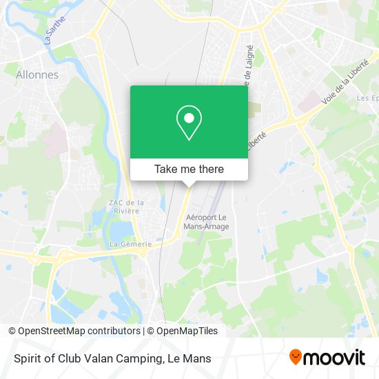 Spirit of Club Valan Camping map