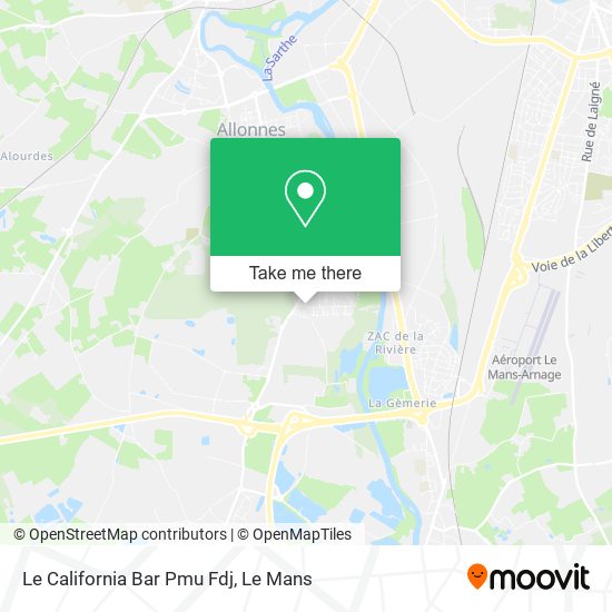 Le California Bar Pmu Fdj map