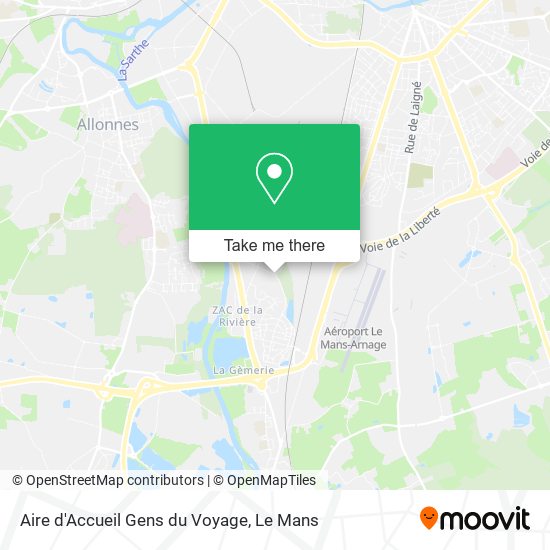 Aire d'Accueil Gens du Voyage map