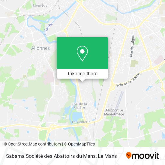 Sabama Société des Abattoirs du Mans map