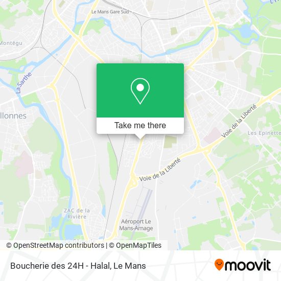 Boucherie des 24H - Halal map