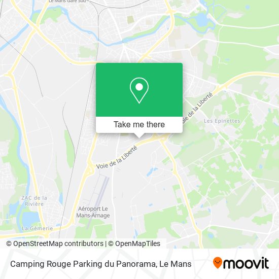 Camping Rouge Parking du Panorama map