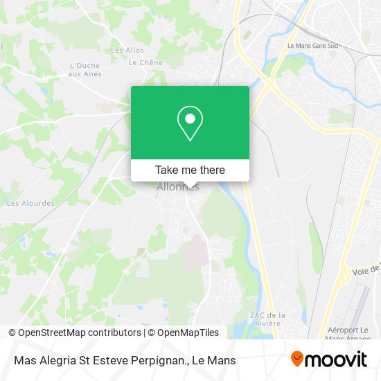 Mas Alegria St Esteve Perpignan. map