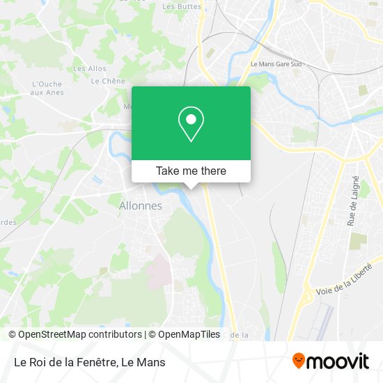 Le Roi de la Fenêtre map