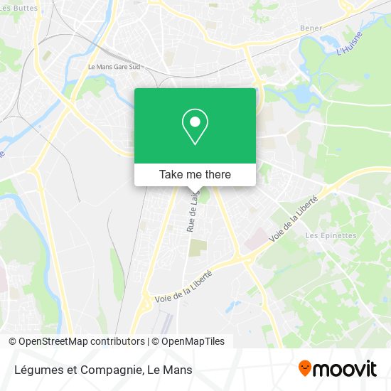 Légumes et Compagnie map