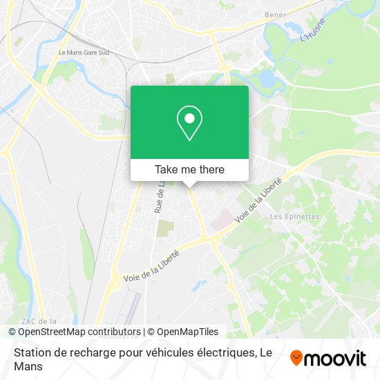 Station de recharge pour véhicules électriques map