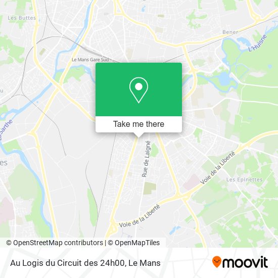 Au Logis du Circuit des 24h00 map