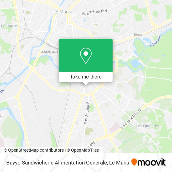 Bayyo Sandwicherie Alimentation Générale map