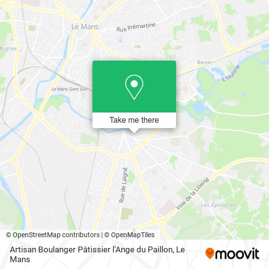 Artisan Boulanger Pâtissier l'Ange du Paillon map
