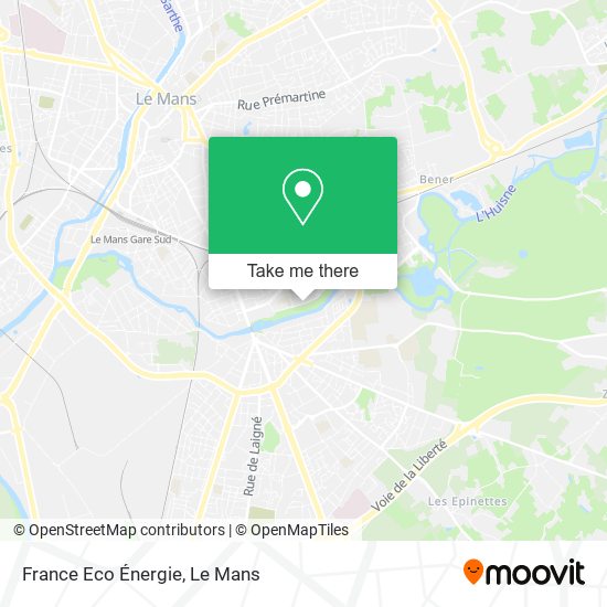 France Eco Énergie map