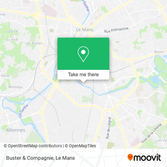 Buster & Compagnie map