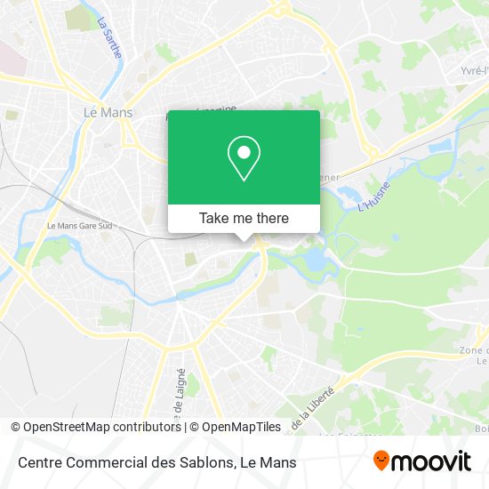 Centre Commercial des Sablons map