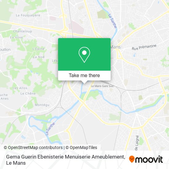 Gema Guerin Ebenisterie Menuiserie Ameublement map