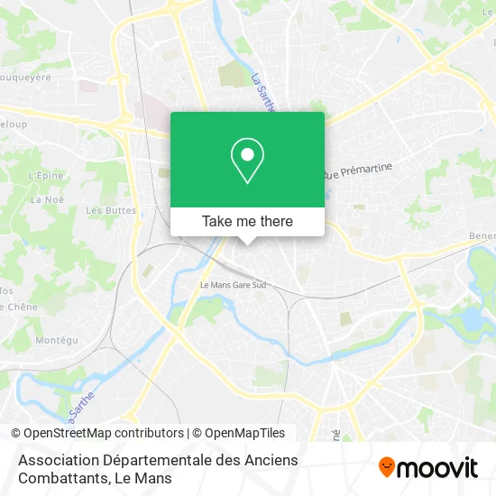 Association Départementale des Anciens Combattants map