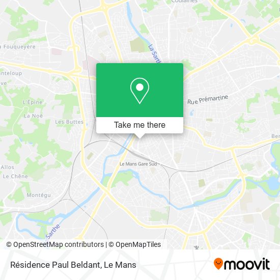 Résidence Paul Beldant map