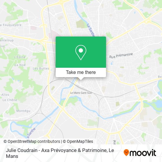 Julie Coudrain - Axa Prévoyance & Patrimoine map