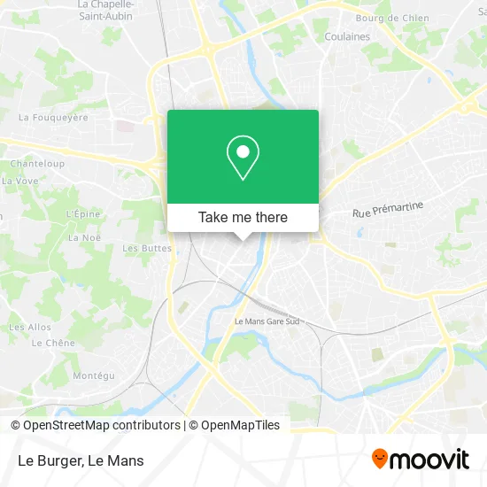 Le Burger map