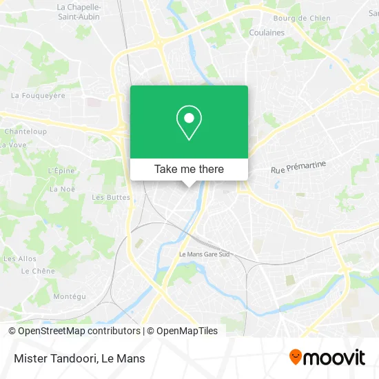 Mister Tandoori map