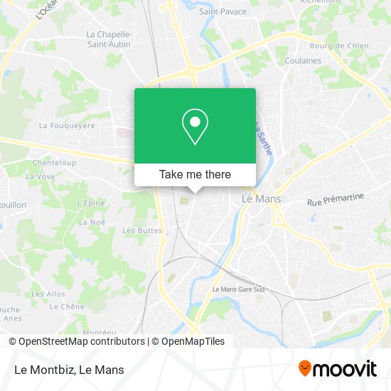 Le Montbiz map