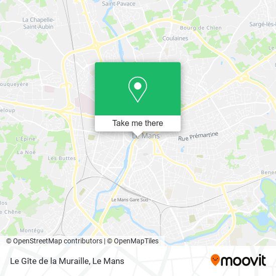 Le Gîte de la Muraille map