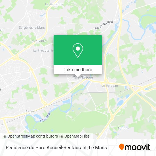 Résidence du Parc Accueil-Restaurant map