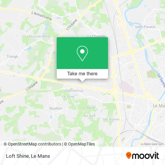 Loft Shine map