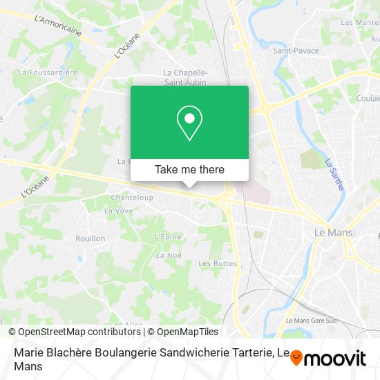 Marie Blachère Boulangerie Sandwicherie Tarterie map