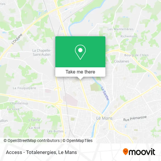 Access - Totalenergies map
