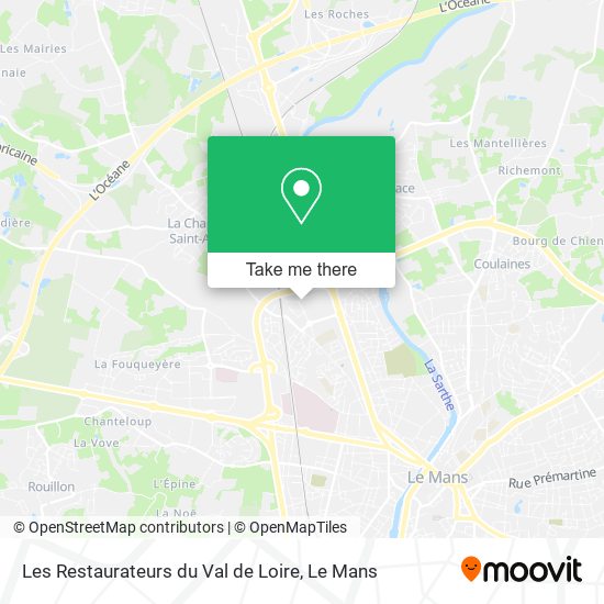 Les Restaurateurs du Val de Loire map