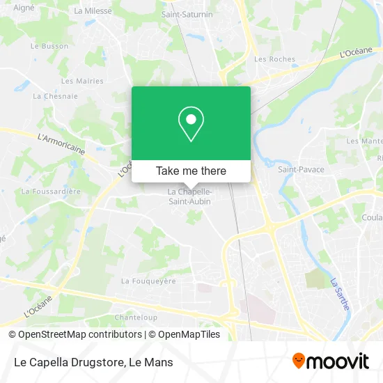 Le Capella Drugstore map
