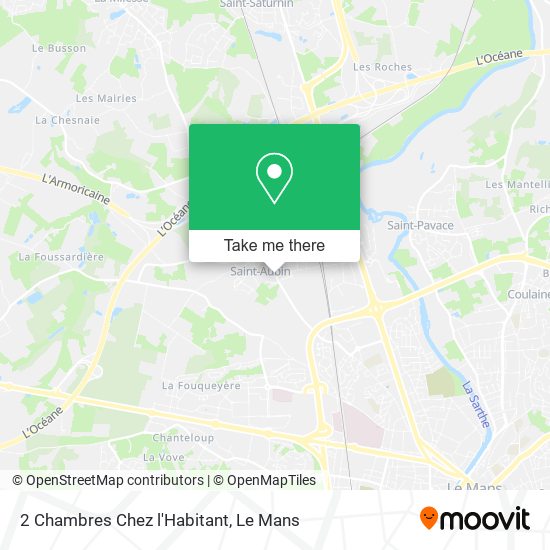 2 Chambres Chez l'Habitant map