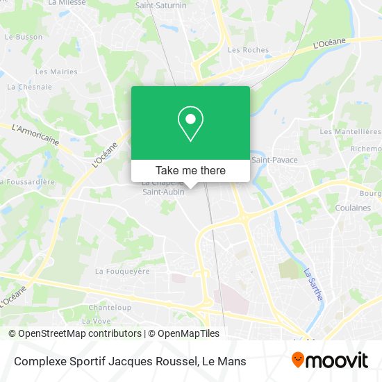 Complexe Sportif Jacques Roussel map