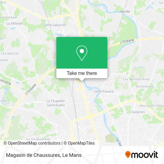 Magasin de Chaussures map