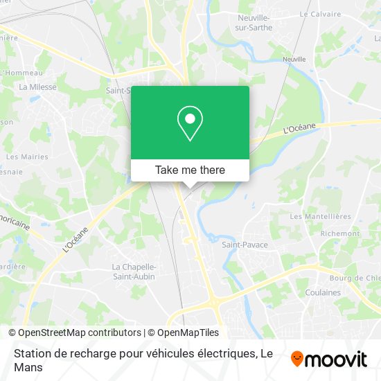 Station de recharge pour véhicules électriques map