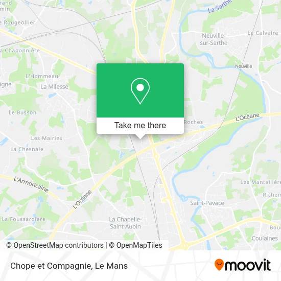 Chope et Compagnie map