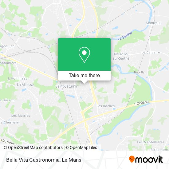 Bella Vita Gastronomia map