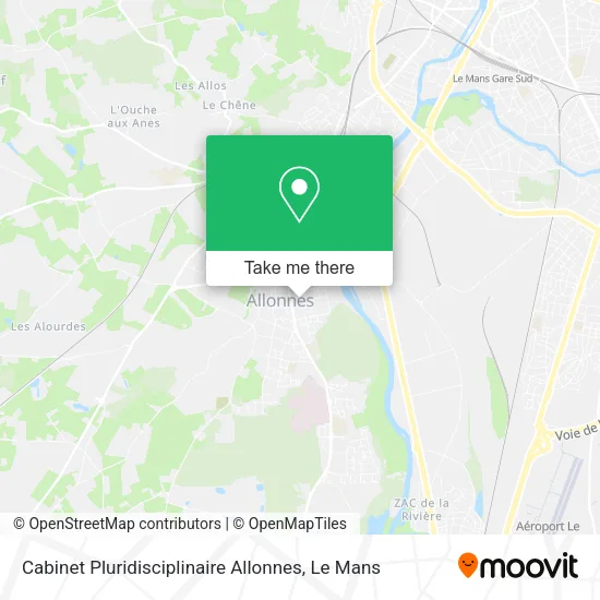 Cabinet Pluridisciplinaire Allonnes map