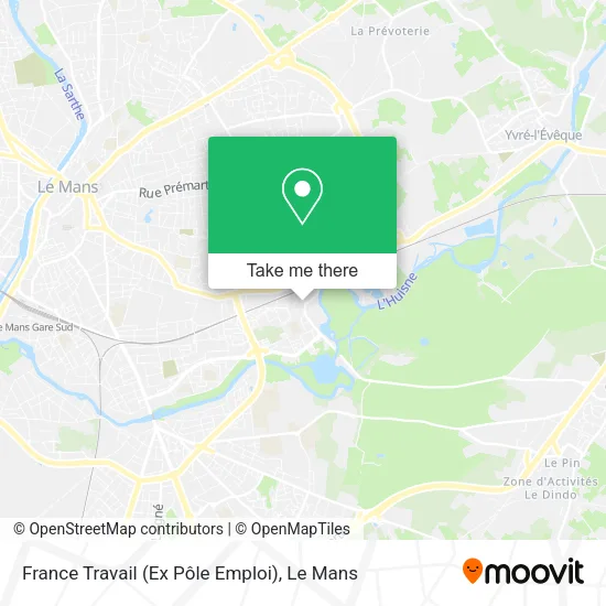 France Travail (Ex Pôle Emploi) map