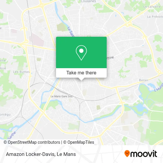 Amazon Locker-Davis map