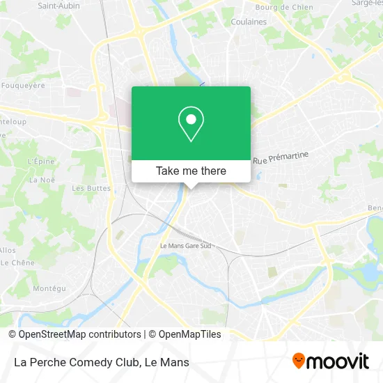 La Perche Comedy Club map