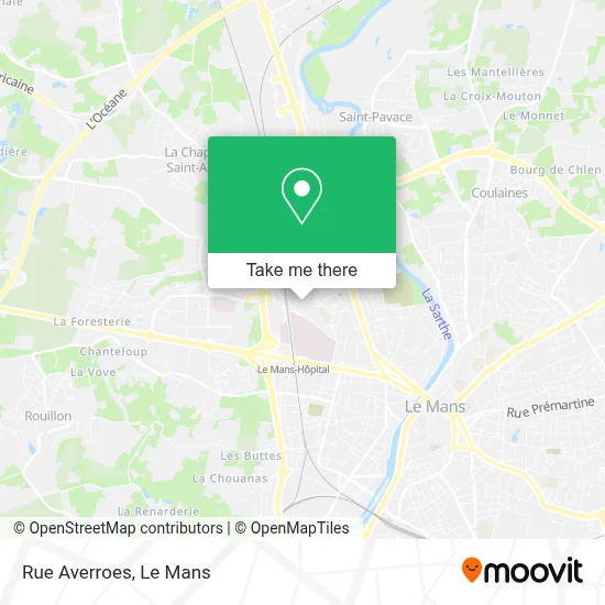 Rue Averroes map