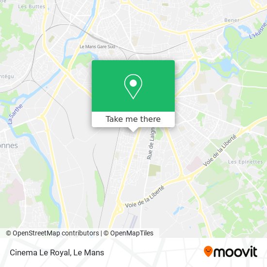 Mapa Cinema Le Royal