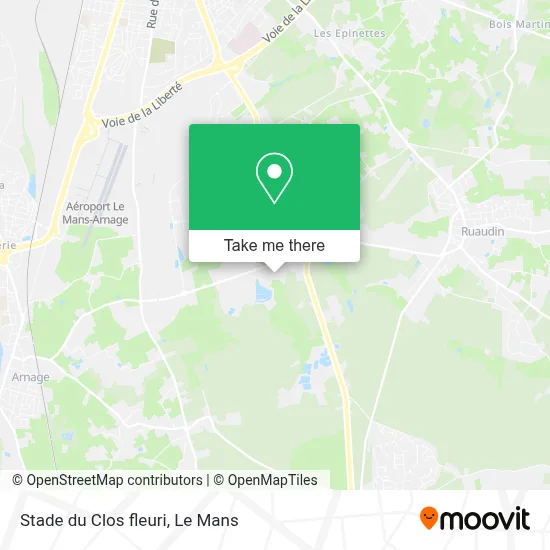 Stade du Clos fleuri map