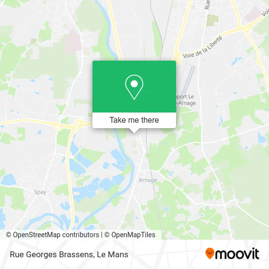 Rue Georges Brassens map