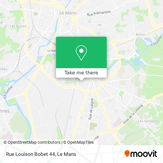 Mapa Rue Louison Bobet 44